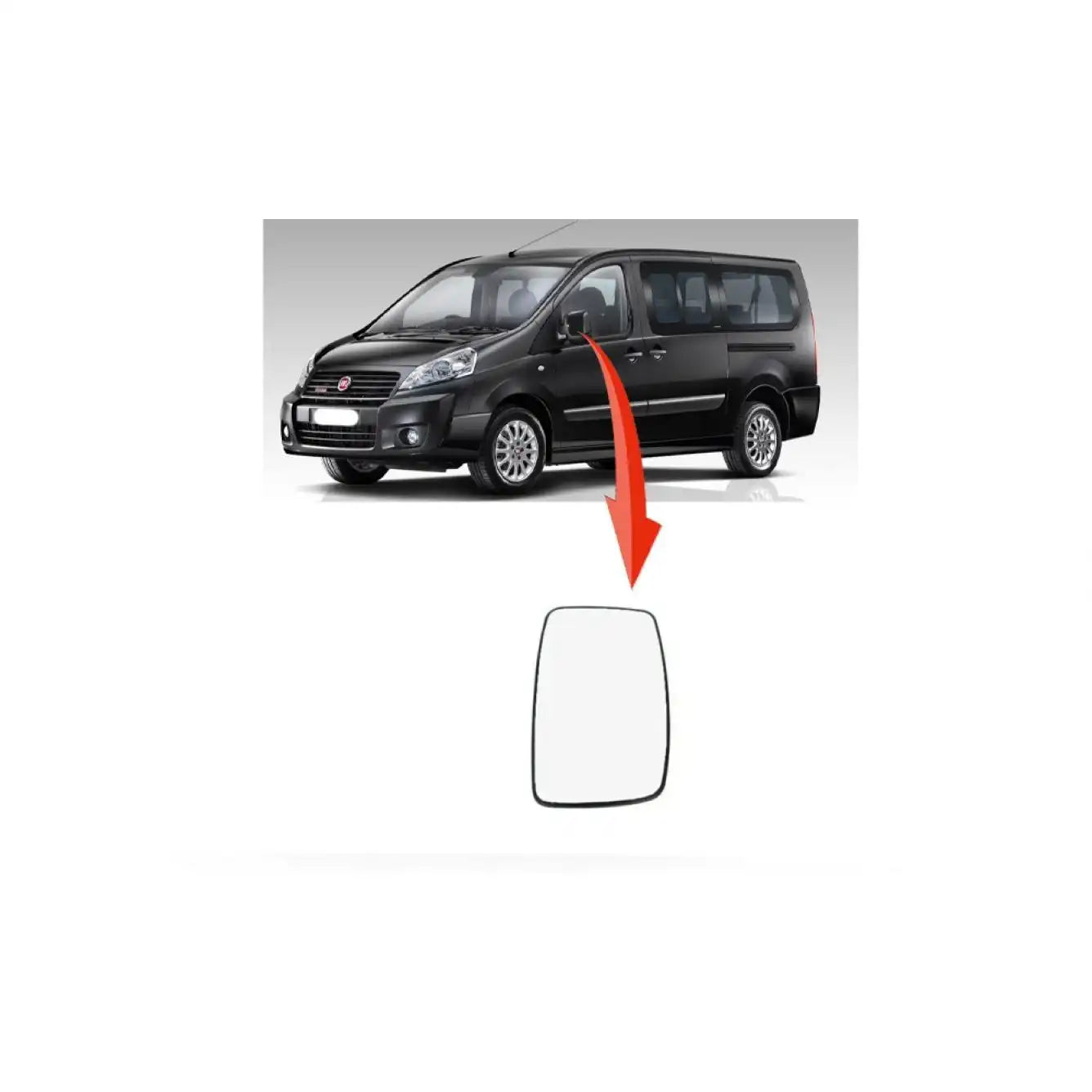 Scudo Yan Ayna Camı Montaj