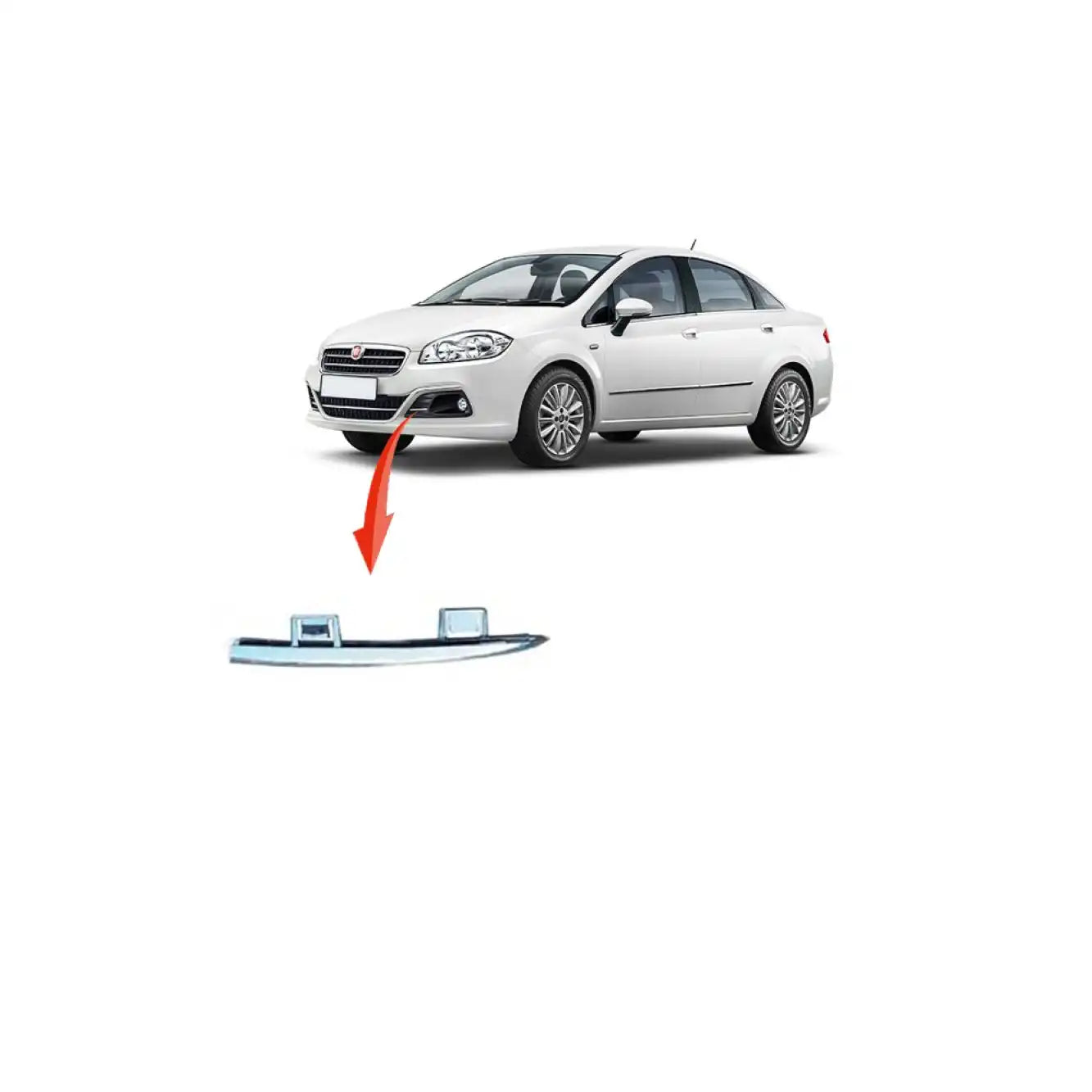 Linea Sis Farı Çerçeve Krom Nikelajı Montaj