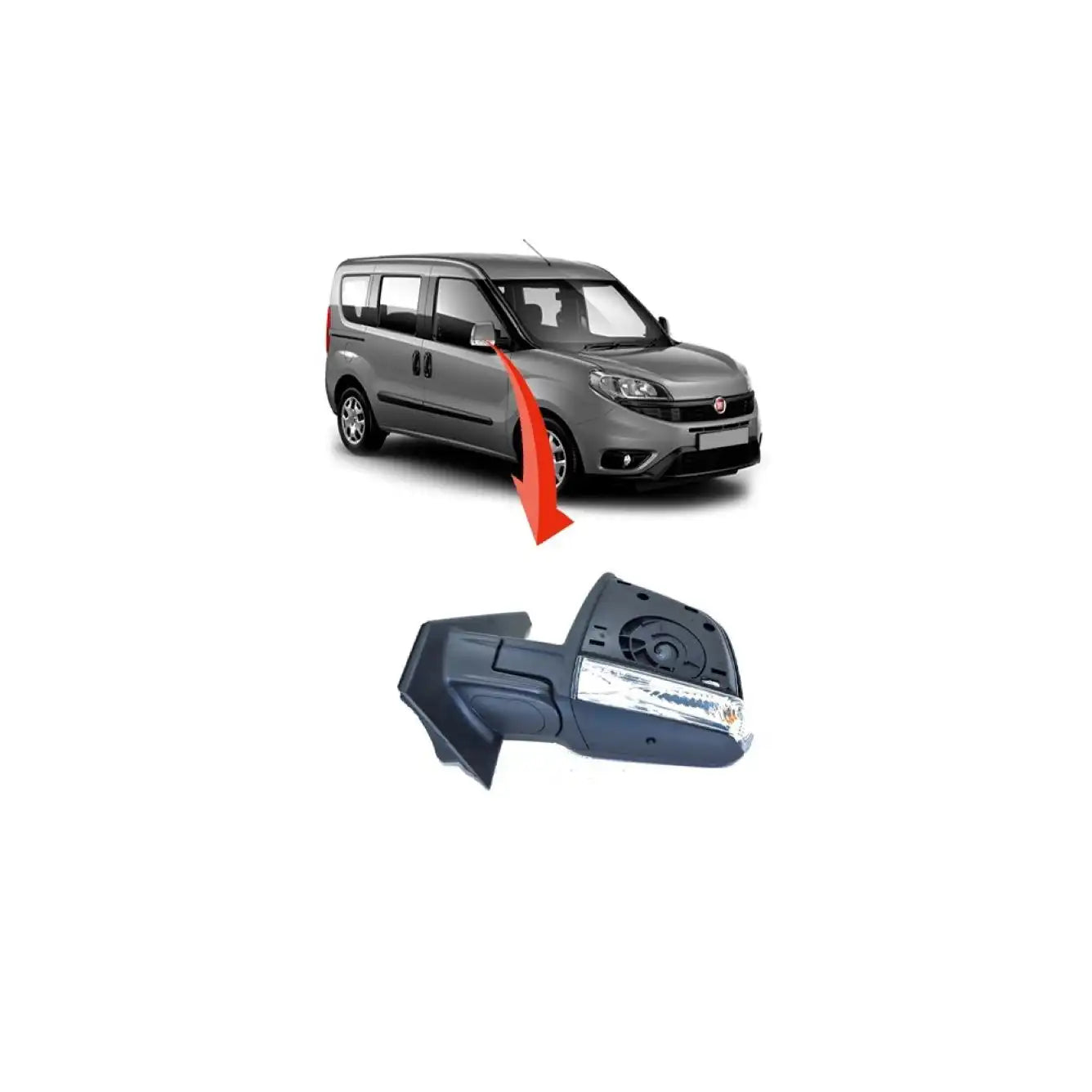 Doblo Yan Ayna Montaj