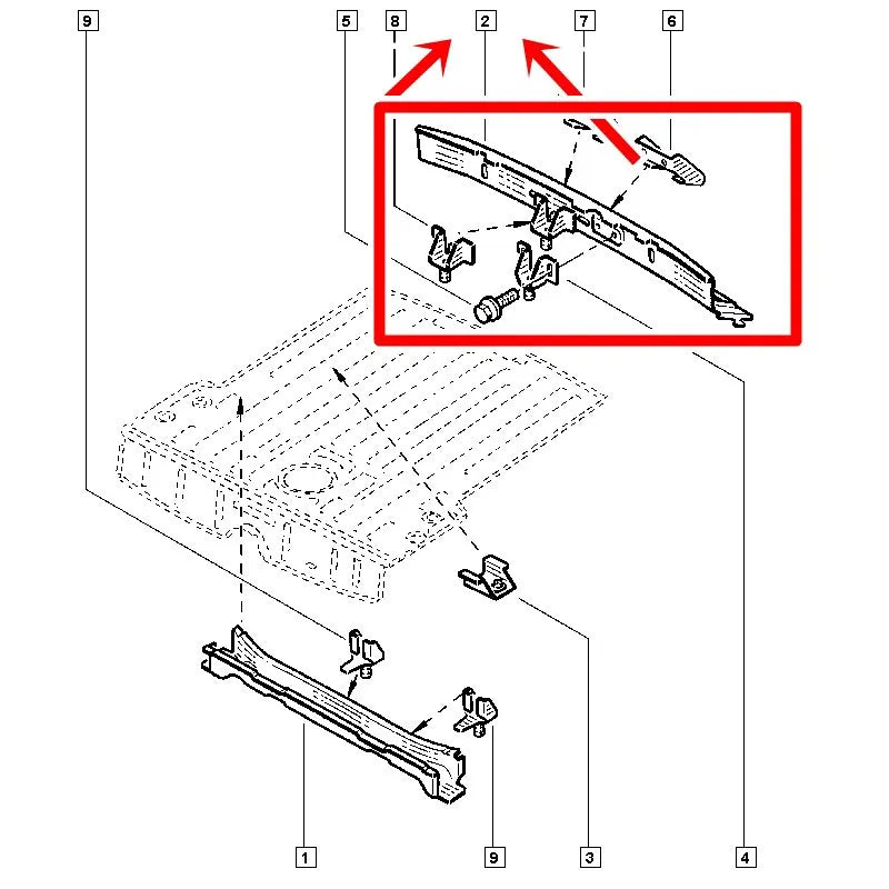 Kangoo Arka Panel Sacı