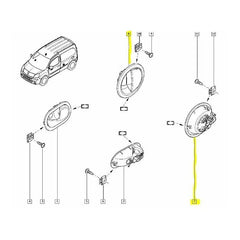 Kangoo Kapı İç Açma Kolu