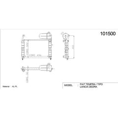Tipo Motor Su Radyatörü