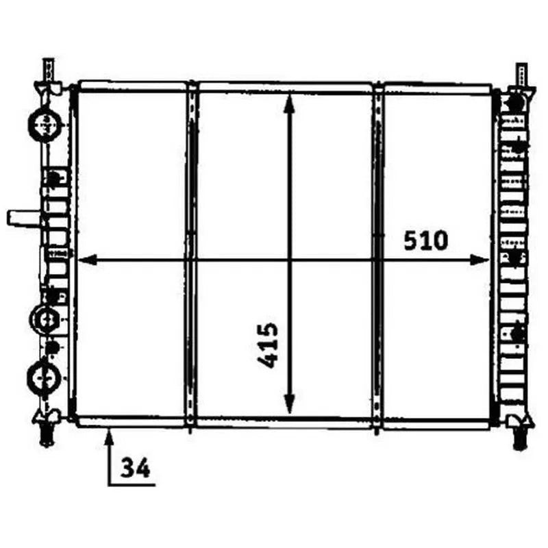 Bravo Motor Su Radyatörü