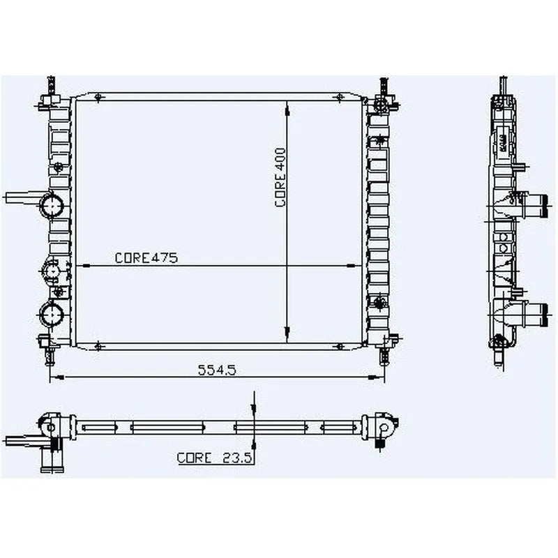 Marea Motor Su Radyatörü