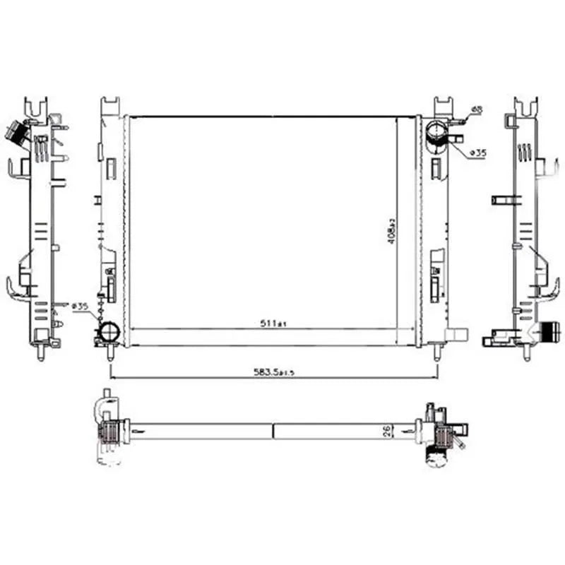 Sandero Motor Su Radyatörü
