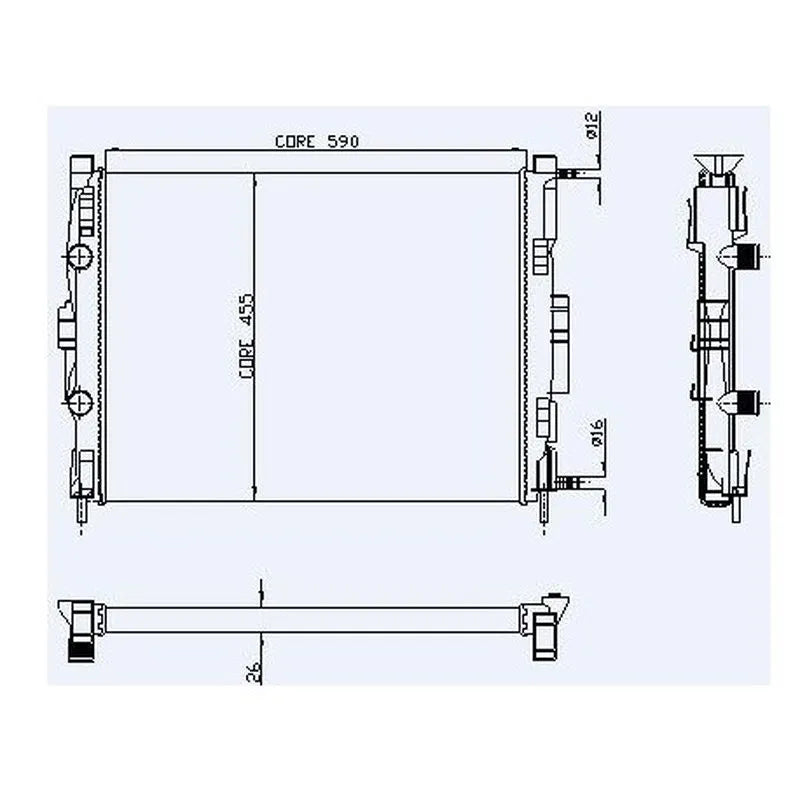Megane Motor Su Radyatörü