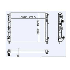 Clio Motor Su Radyatörü