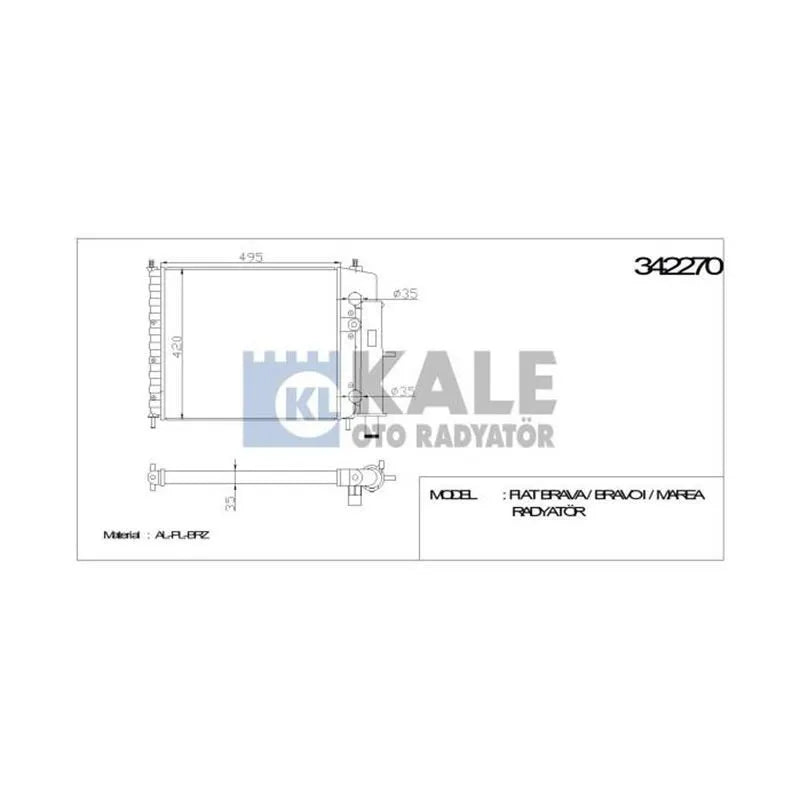 Brava Motor Su Radyatörü