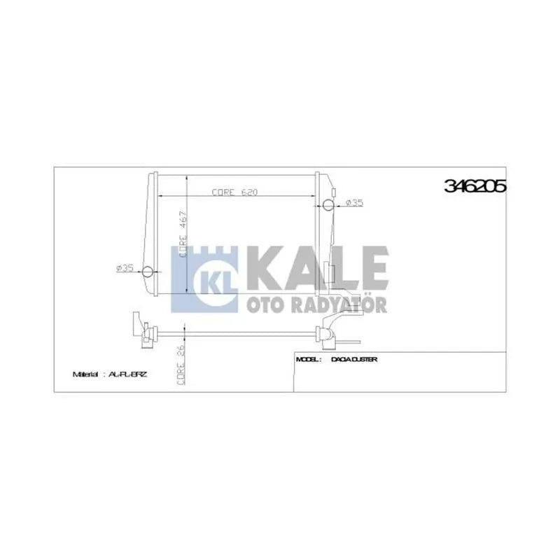 Duster Motor Su Radyatörü