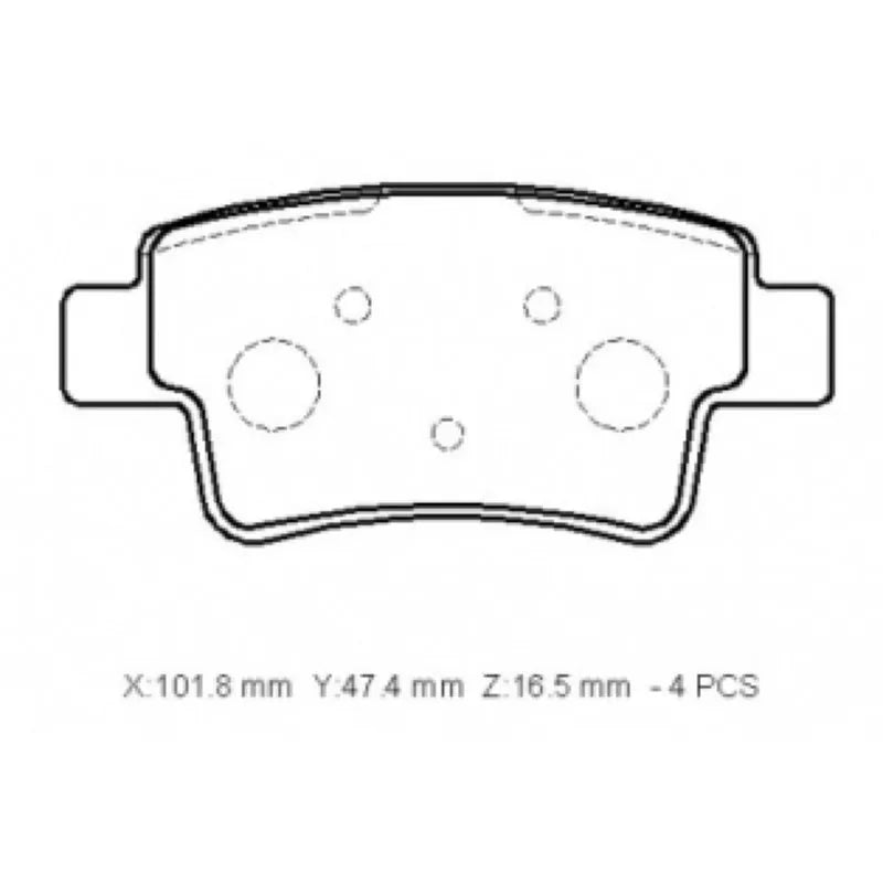 Grande Punto Arka Fren Balatası