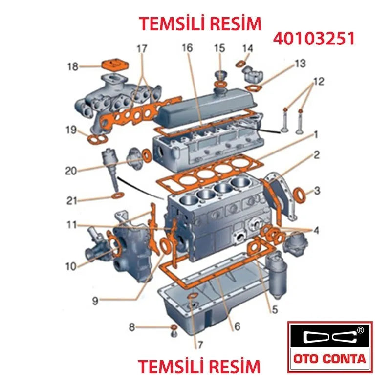 21 Karbüratör Contası