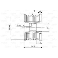 Trafic Alternatör Kasnağı