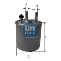Latitude Mazot Filtresi 2011-2014 Ufi 164001137R