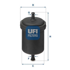 Uno Benzin Filtresi 1995-1999 Ufi 71736101