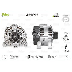 Scudo Alternatör 1995-2004 Valeo 9649611380